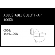 Marley Rubber Ring Joint Adjustable Gully trap 100DN - 1559.100A